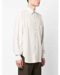Chemise à manches longues beige Tom Ford