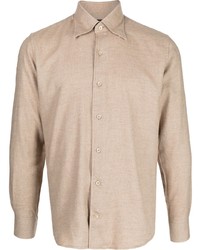 Chemise à manches longues beige Man On The Boon.