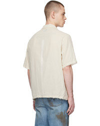 Chemise à manches longues beige Magliano