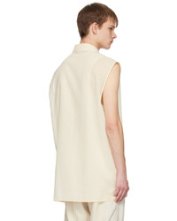 Chemise à manches longues beige Jil Sander