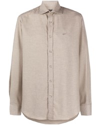 Chemise à manches longues beige Paul & Shark