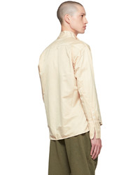 Chemise à manches longues beige Greg Lauren