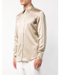 Chemise à manches longues beige Maison Margiela