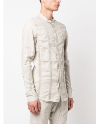 Chemise à manches longues beige Masnada