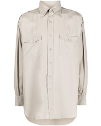 Chemise à manches longues beige Tom Ford