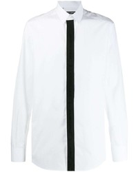 Chemise à manches longues blanche et noire Dolce & Gabbana