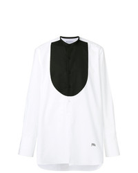 Chemise à manches longues blanche et noire JW Anderson