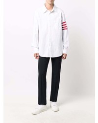 Chemise à manches longues blanche Thom Browne