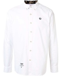 Chemise à manches longues blanche AAPE BY A BATHING APE