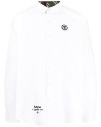 Chemise à manches longues blanche AAPE BY A BATHING APE