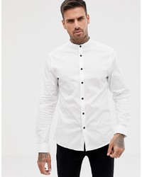 Chemise à manches longues blanche ASOS DESIGN