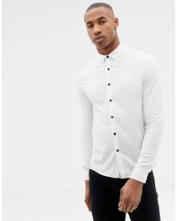 Chemise à manches longues blanche ASOS DESIGN