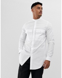 Chemise à manches longues blanche ASOS DESIGN