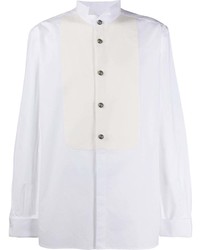 Chemise à manches longues blanche Balmain