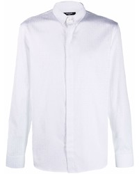 Chemise à manches longues blanche Balmain