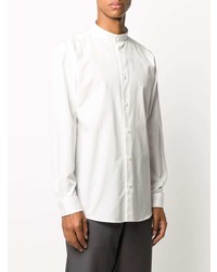 Chemise à manches longues blanche Issey Miyake