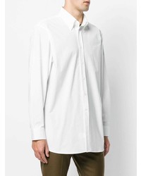 Chemise à manches longues blanche Raf Simons