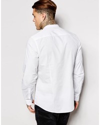 Chemise à manches longues blanche Asos