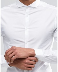 Chemise à manches longues blanche Asos