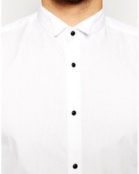 Chemise à manches longues blanche Asos