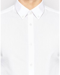 Chemise à manches longues blanche Asos