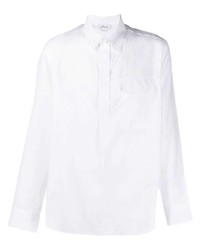 Chemise à manches longues blanche Brioni