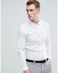 Chemise à manches longues blanche Burton Menswear