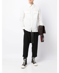 Chemise à manches longues blanche Rick Owens