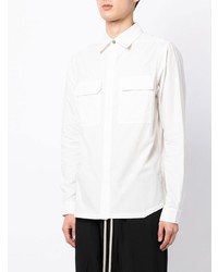 Chemise à manches longues blanche Rick Owens