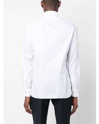 Chemise à manches longues blanche Kiton