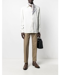 Chemise à manches longues blanche Acne Studios