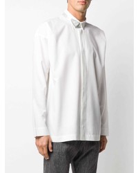 Chemise à manches longues blanche Homme Plissé Issey Miyake