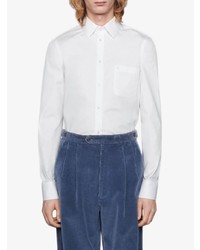 Chemise à manches longues blanche Gucci