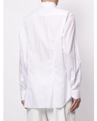 Chemise à manches longues blanche Brioni