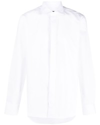 Chemise à manches longues blanche Canali