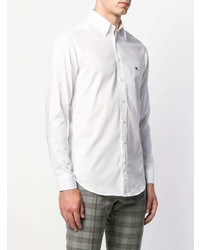 Chemise à manches longues blanche Etro