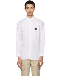 Chemise à manches longues blanche Comme Des Garcons Play