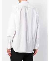 Chemise à manches longues blanche Comme Des Garcons Homme Plus