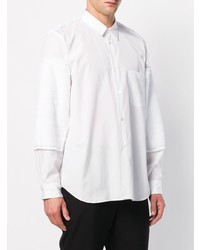 Chemise à manches longues blanche Comme Des Garcons Homme Plus