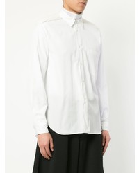 Chemise à manches longues blanche Comme Des Garcons Homme Plus