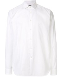 Chemise à manches longues blanche Corneliani