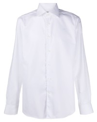 Chemise à manches longues blanche Corneliani