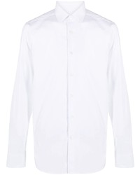 Chemise à manches longues blanche Corneliani