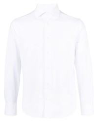 Chemise à manches longues blanche Corneliani