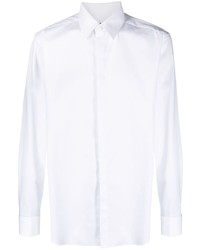 Chemise à manches longues blanche Corneliani