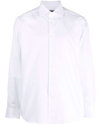 Chemise à manches longues blanche Corneliani