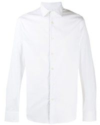 Chemise à manches longues blanche Corneliani