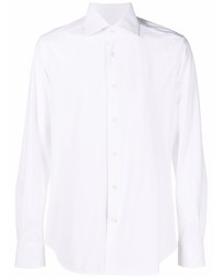 Chemise à manches longues blanche Corneliani