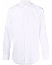 Chemise à manches longues blanche Corneliani