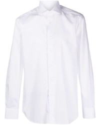 Chemise à manches longues blanche Corneliani